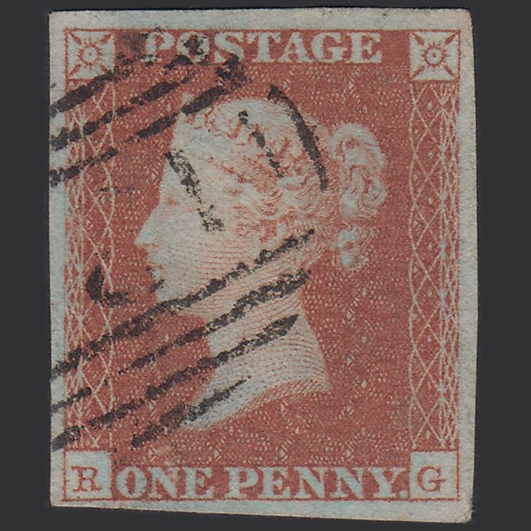 GB QV 1841 1d Red-brown (Plate 98) SG8-B1(1) RG VFU 4M Imperf