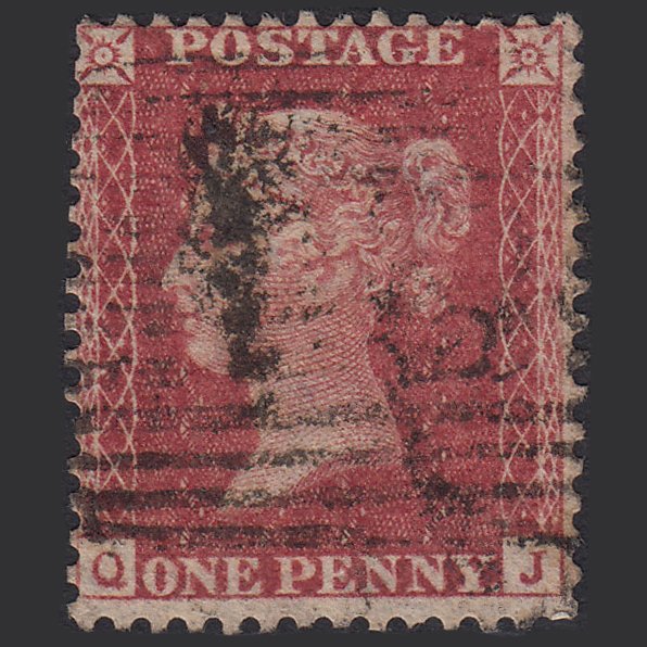 GB QV 1857 1d Rose-red (Plate 36) SG40-C10(1) QJ GU Scotland