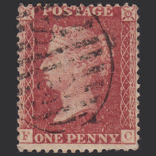 GB QV 1857 1d Rose-red (Plate 59) SG40-C10(1) FC FU London D&S S22