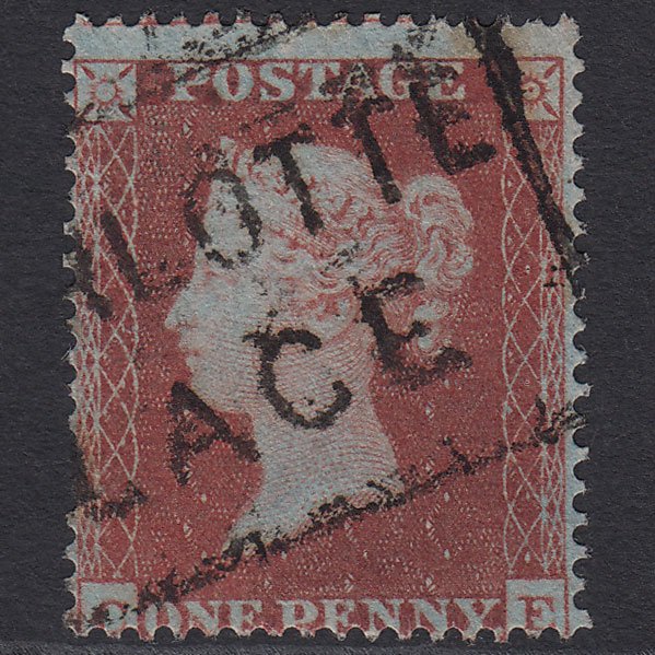 GB QV 1854 1d (Plate 178) SG17-C1(1) CE FU Charlotte Place Scots Local Cancel