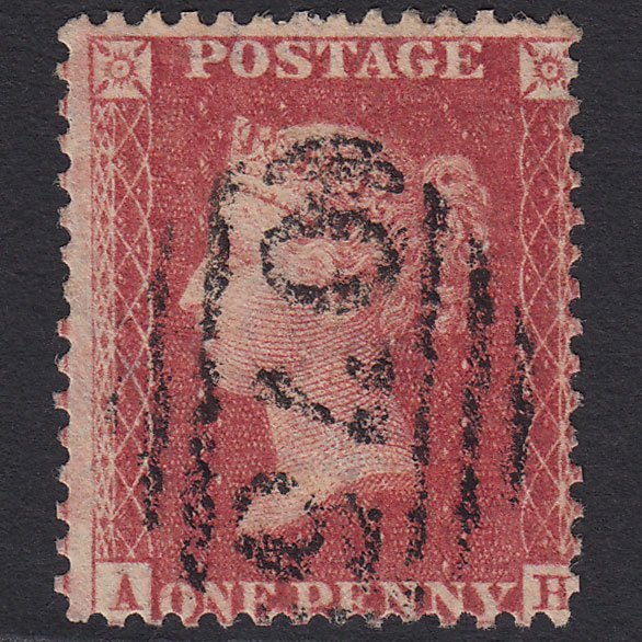 GB QV 1857 1d (Plate 60) SG40-C10(1) AH FU Miss Imprim Newton-in-cartmel 075