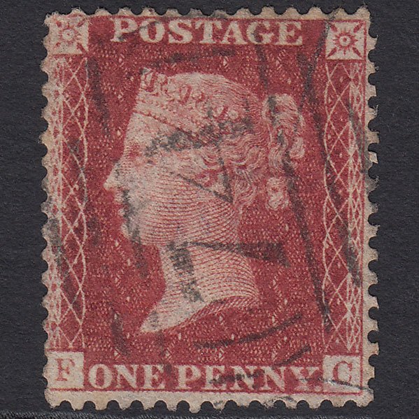 GB QV 1857 1d Rose-red (Plate 59) SG40-C10(1) FC GU Birkenhead 74