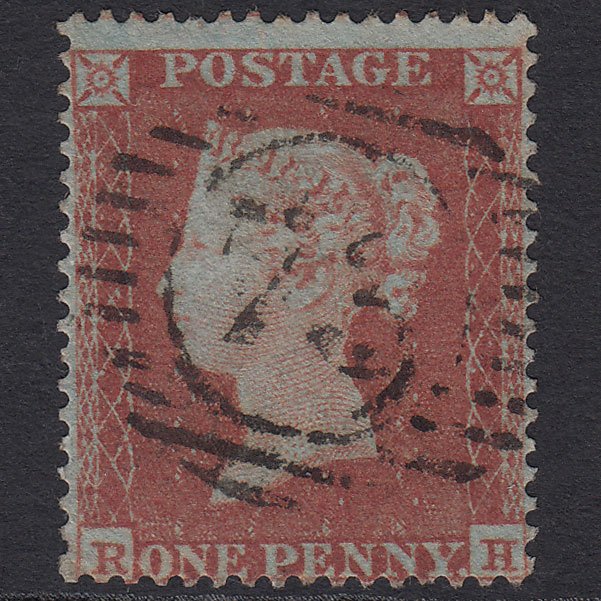 GB QV 1854 1d Red-brown (Plate 174) SG17-C1(1) RH FU London D&S 73
