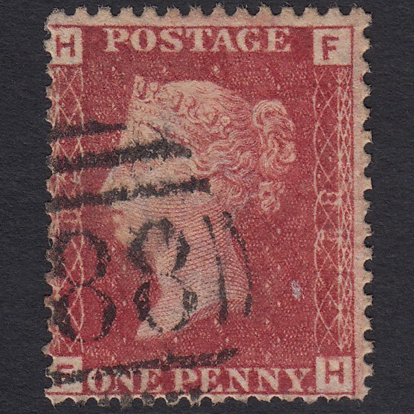GB QV 1864 1d Lake-red (Plate 82) SG44-G1(2) FH GU
