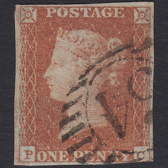 GB QV 1841 1d Red-brown (Plate 70) SG8-B1(1) PC FU nr 4M London D&S 54