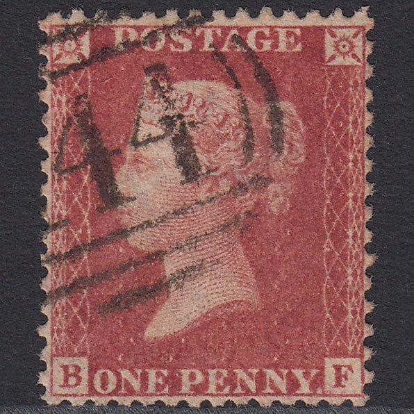 GB QV 1857 1d Rose-red (Plate 42) SG40-C10(1) BF FU Well Centred