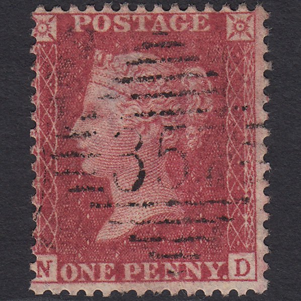 GB QV 1857 1d Rose-red (Plate 36) SG40-C10(1) ND GU Newry 357