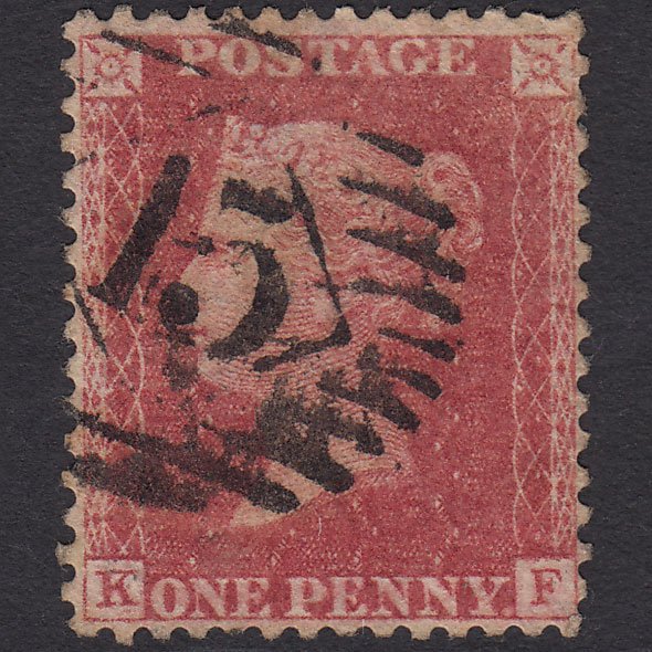 GB QV 1857 1d (Plate 49) SG40-C10(1) KF GU London IS 15 Well Centred
