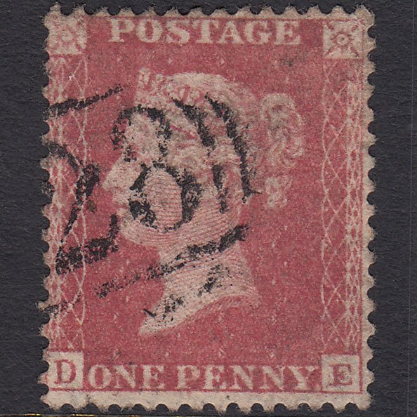 GB QV 1857 1d Rose-red (Plate 67) SG40-C10(1) DE GU