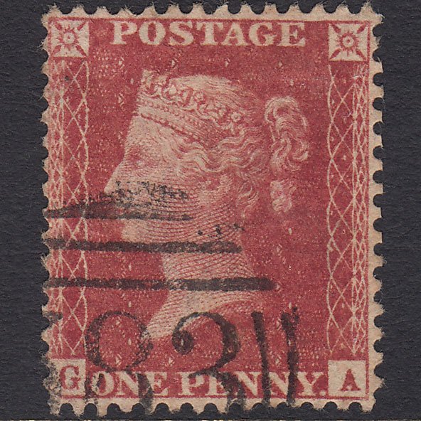 GB QV 1857 1d Rose-red (Plate 57) SG40-C10(1) GA FU Well Centred