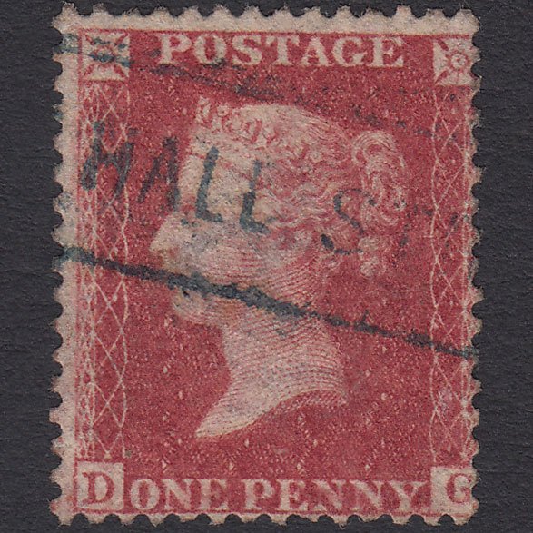 GB QV 1857 1d (Plate 60) SG40-C10(1) DG FU Blue Scots Local Blackhall Street