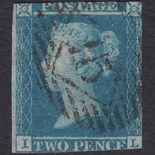 GB QV 1841 2d Pale Blue (Plate 3) SG13-E1(1) IL GU London IS 15