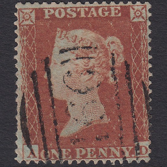 GB QV 1854 1d (Plate 174) SG17-C1(1) AD FU Missing Imprimatur Liverpool 466