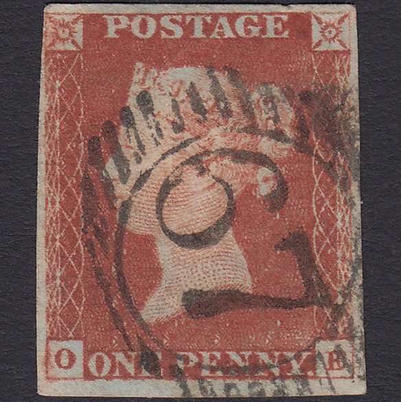 GB QV 1841 1d Red-brown (Plate 61) SG8-B1(1) OE GU London D&S 67