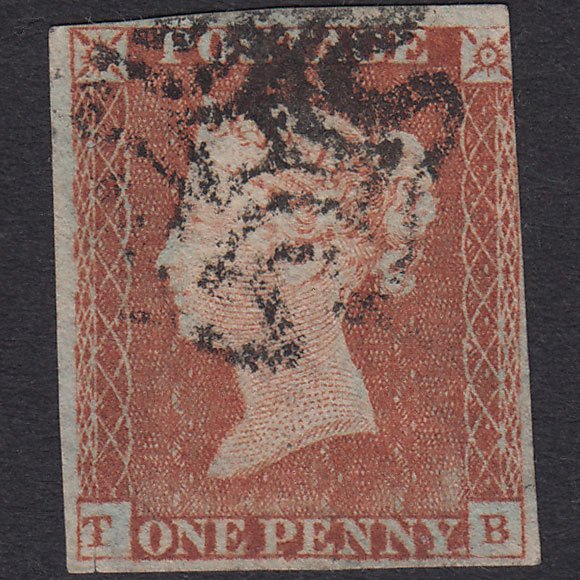 GB QV 1841 1d (Plate 29) SG8-B1(1) TB PU Missing Imprimatur 3m MX Scissor Cut
