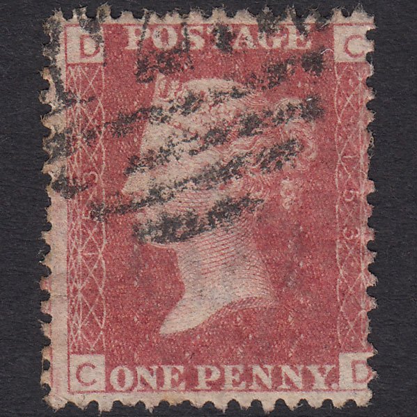 GB QV 1864 1d Lake-red (Plate 153) SG44-G1(2) CD GU
