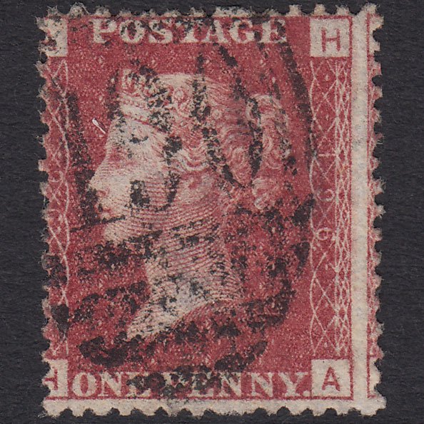 GB QV 1864 1d (Plate 196) SG44-G1(2) HA FU Chichester 190 Blind Perfs