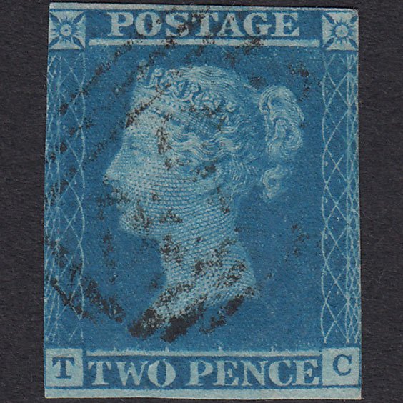 GB QV 1841 2d Blue (Plate 3) SG14-E1(2) TC GU