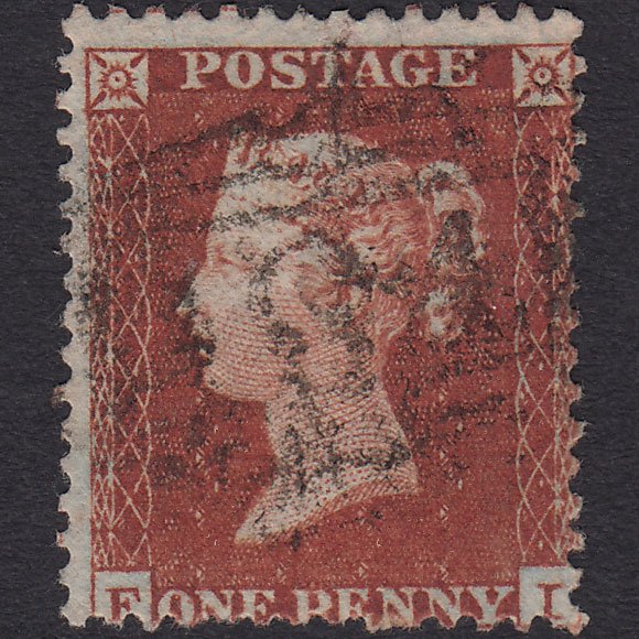 GB QV 1855 1d Red-Brown Plate R3 SG22-C2(1) FI GU