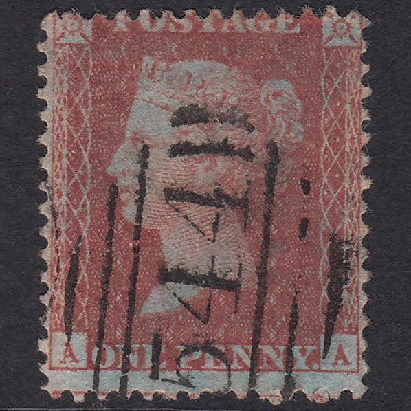 GB QV 1856 1d Plate 26 SG29-C8(1) AA VFU Missing Imprimatur Newbury 544