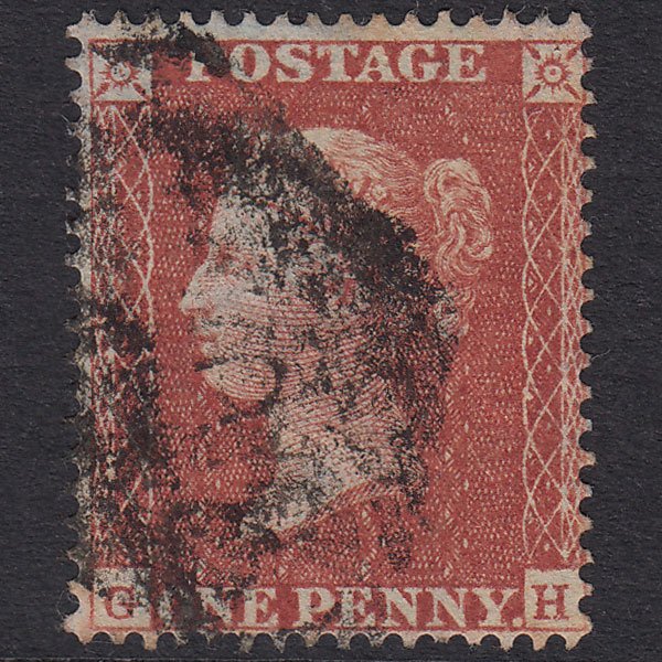 GB QV 1855 1d Red-Brown Plate 1 SG26-C5(1) GH GU Ireland