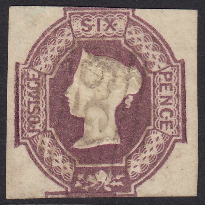 GB QV 1854 6d Dull Lilac Embossed SG59-H3 VFU Clifton 959