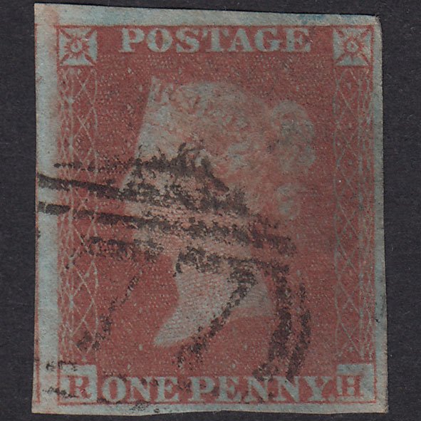 GB QV 1841 1d Very Blued Plate 164 SG8A-B1(2) RH GU 4M Cheltenham 177