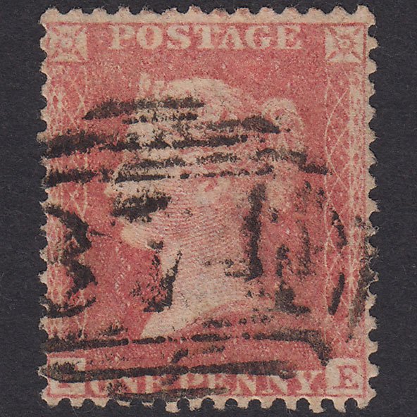 GB QV 1857 1d Pale Rose Plate 44 SGC9A(1) FE GU Well Centred