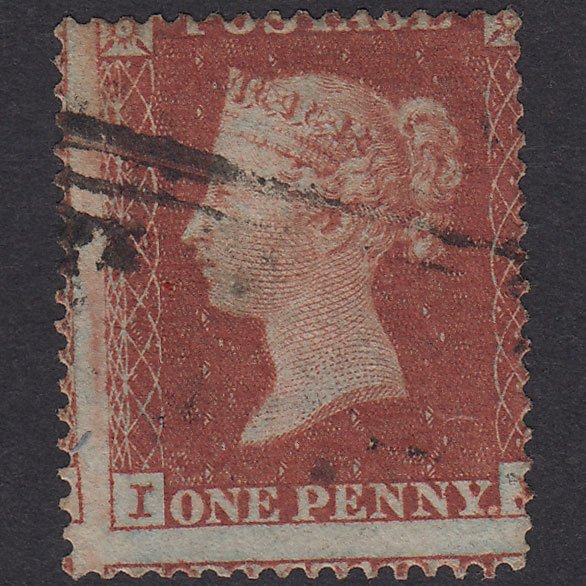 GB QV 1854 1d Red-Brown Plate R1 SG17-C1(1) IJ GU Light Scots Local Cancel