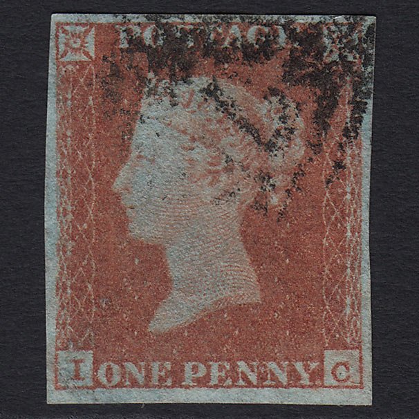 GB QV 1841 1d Red-brown (Plate 111) (SG8) 'IC' GU 4 Margins