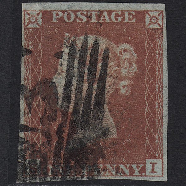 GB QV 1841 1d Red-brown (Plate 160) SG8-B2(1) SI GU in Scotland 4 Margins