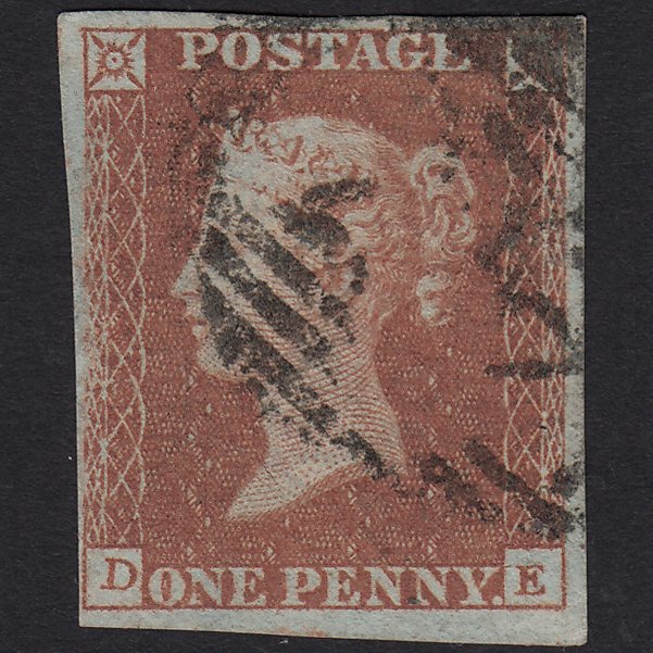 GB QV 1841 1d Red-brown (Plate 101) SG8-B1(1) DE FU 4 Margins