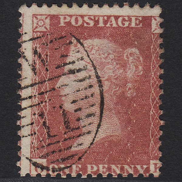 GB QV 1857 1d Rose-red (Plate 56) SG40-C10(1) OK FU in London W11