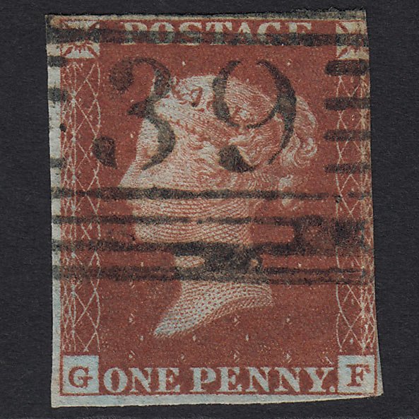 GB QV 1841 1d Deep Red-brown (Plate 51) SG10-B1(4) GF GU Beauly 39