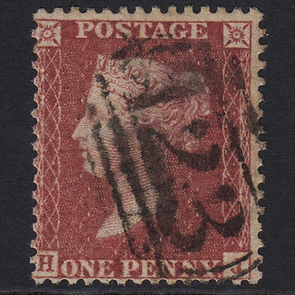 GB QV 1857 1d Rose-red (Plate 42) SG40-C10(1) HJ FU Bridgwater 123
