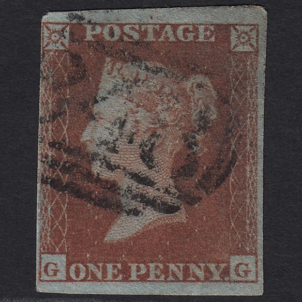 GB QV 1841 1d Red-brown (Plate 152) SG8-B2(1) GG GU 4 Margins