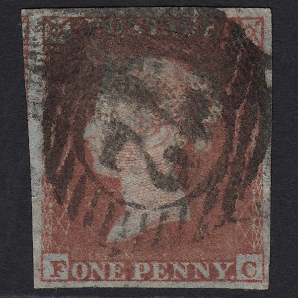 GB QV 1841 1d (Plate 152) SG8-B2(1) FC GU London D&S 72 4 Margins 72d4b