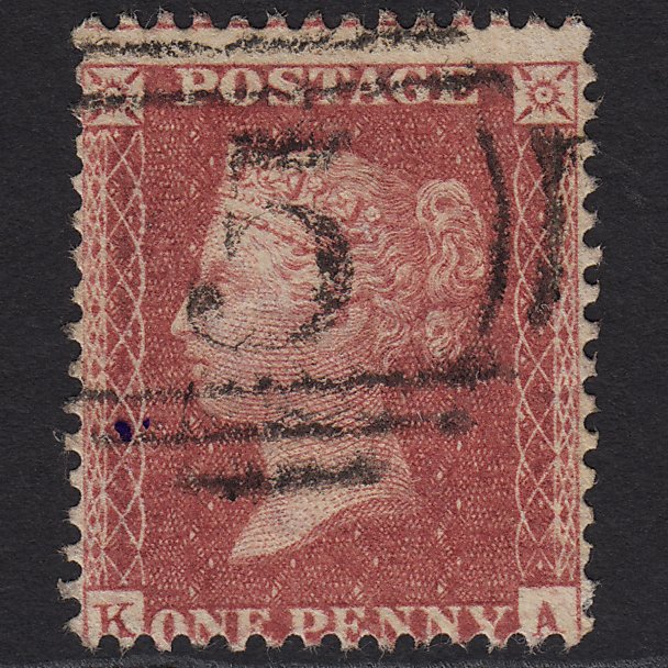 GB QV 1857 1d Rose-red (Plate 36) SG40-C10(1) KA GU Accrington 5