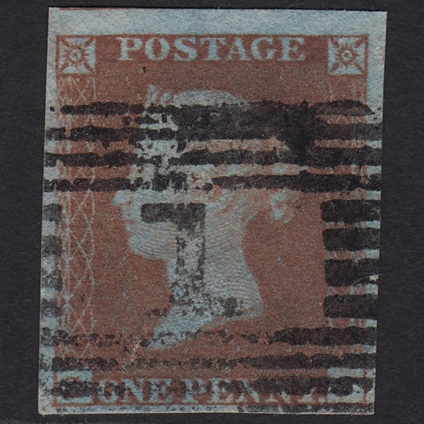 GB QV 1841 1d Very Blued (Plate 101) SG8a-B1(2) SJ FU 4M Imperf Aberdeen 1