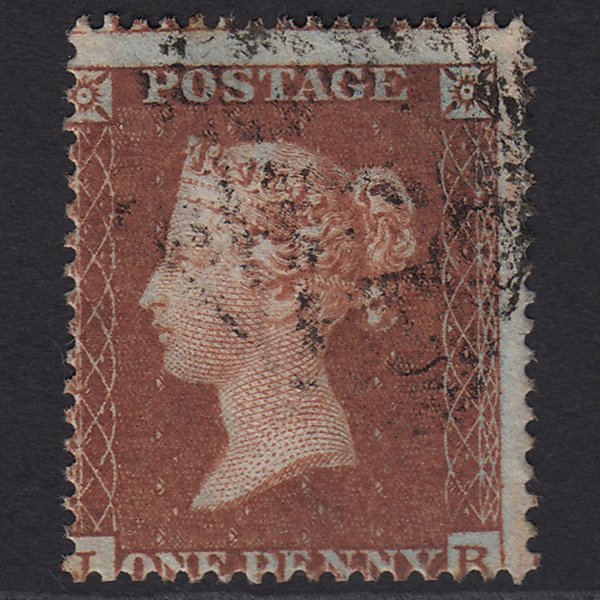 GB QV 1854 1d Red-brown (Plate 191) SG17-C1(1) JB GU Light Cancel Misperf