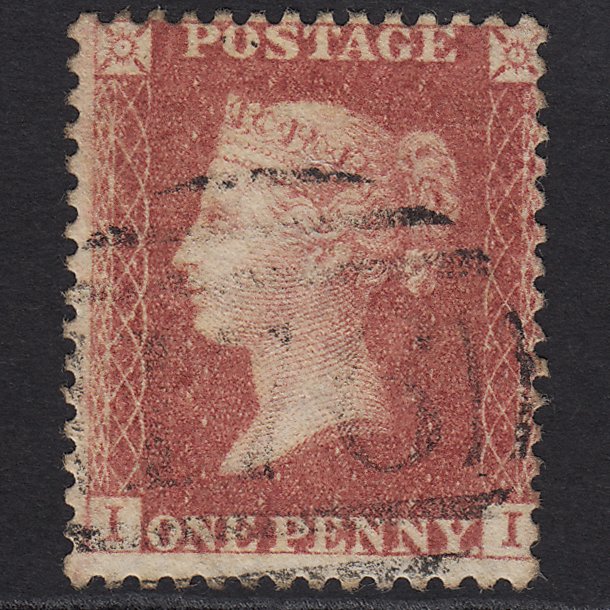 GB QV 1857 1d Rose-red SG40-C10(1) II FU Chelmsford 176