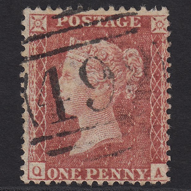 GB QV 1857 1d Rose-red (Plate 42) SG40-C10(1) QA FU