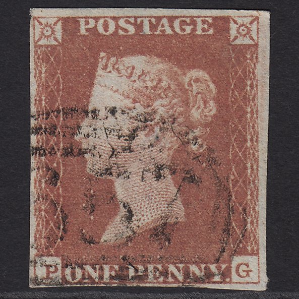 GB QV 1841 1d Red-brown (Plate 69) SG8-B1(1) PG FU 4M Imperf Rougham 657