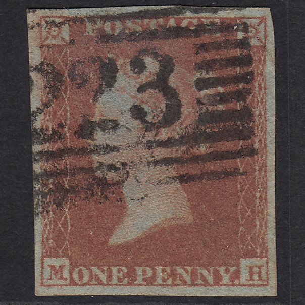 GB QV 1841 1d Red-brown (Plate 120) SG8-B1(1) MH GU 4M Imperf Lerwick 223