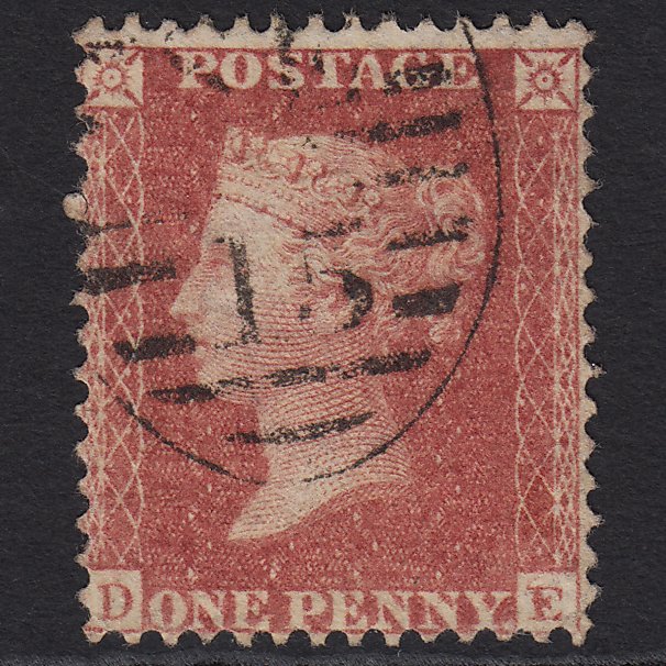 GB QV 1857 1d Rose-red (Plate 52) SG40-C10(1) DE FU London D&S SE15