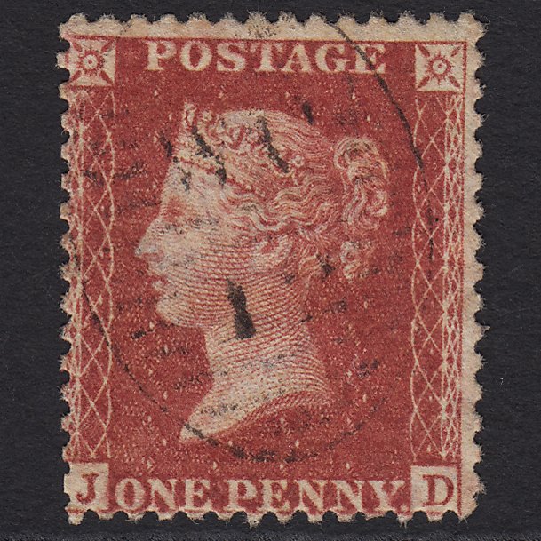GB QV 1857 1d Rose-red (Plate 60) SG40-C10(1) JD GU Light London D&S WC12