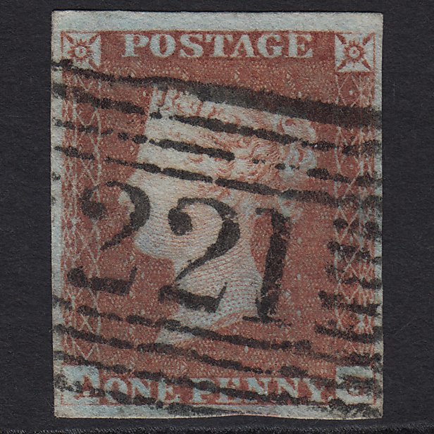 GB QV 1841 1d Red-brown (Plate 85) SG8-B1(1) AG VFU Leith 221