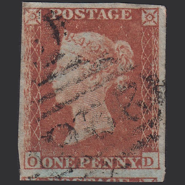 GB QV 1841 1d Red-brown (Plate 157) SG8-B2(1) OD GU 4 Margins Cranbrook 226