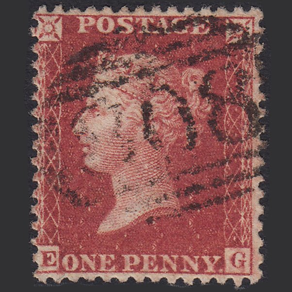 GB QV 1857 1d Deep Rose-red (Plate 60) SG41-C10(4) EG GU