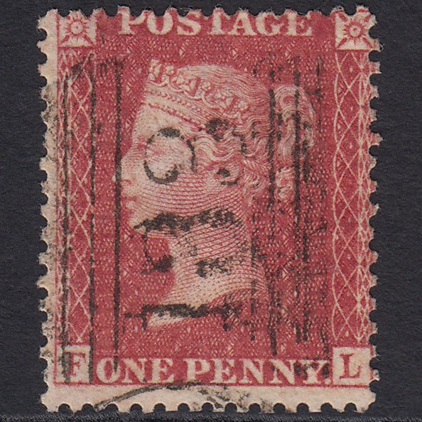 GB QV 1857 1d Rose-red (Plate 58) SG40-C10(1) FL FU Elgin 133
